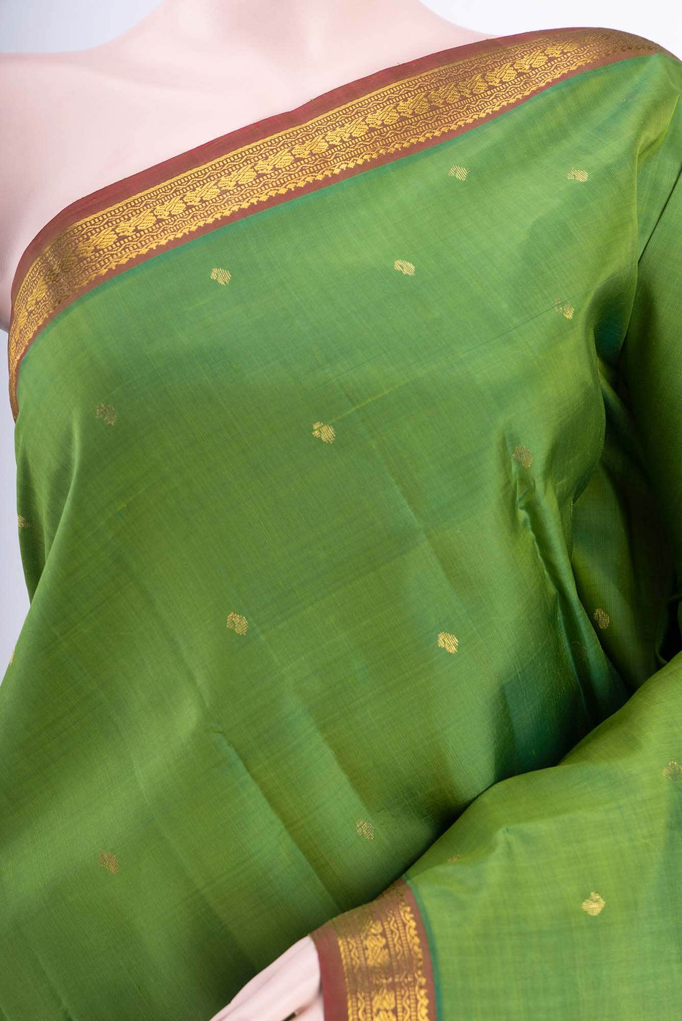 Green Kanchipuram Saree