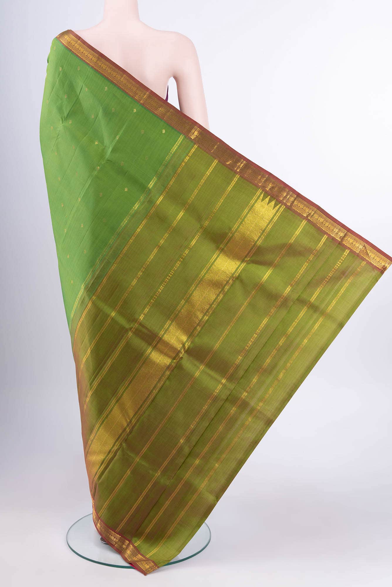 Green Kanchipuram Saree