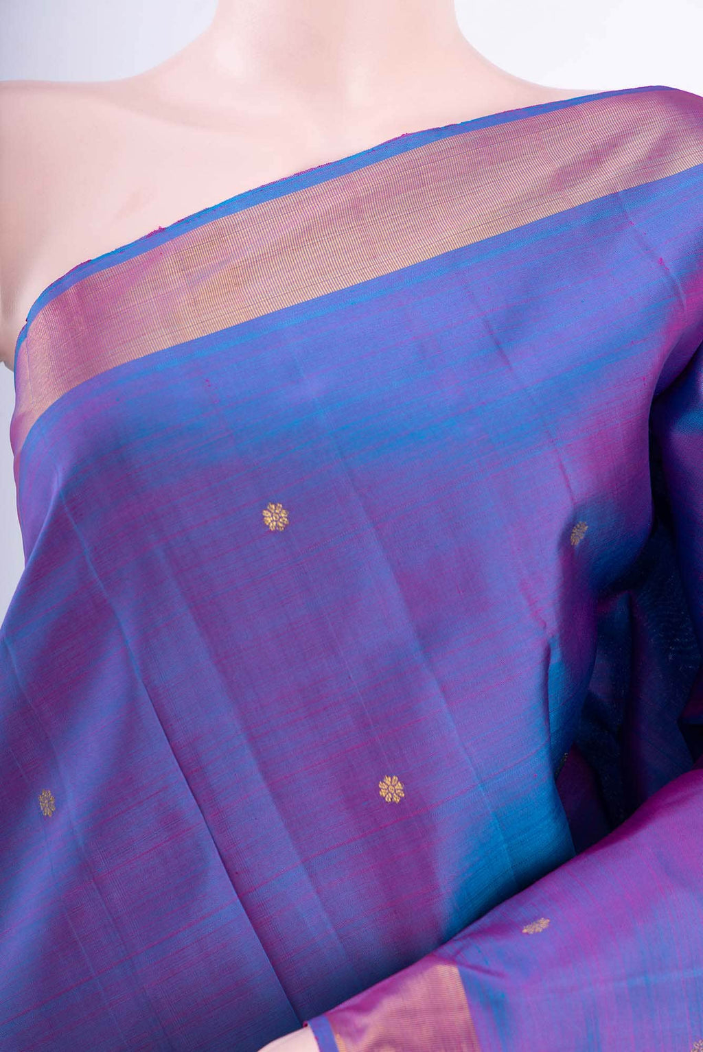 Blue Kanchipuram Saree