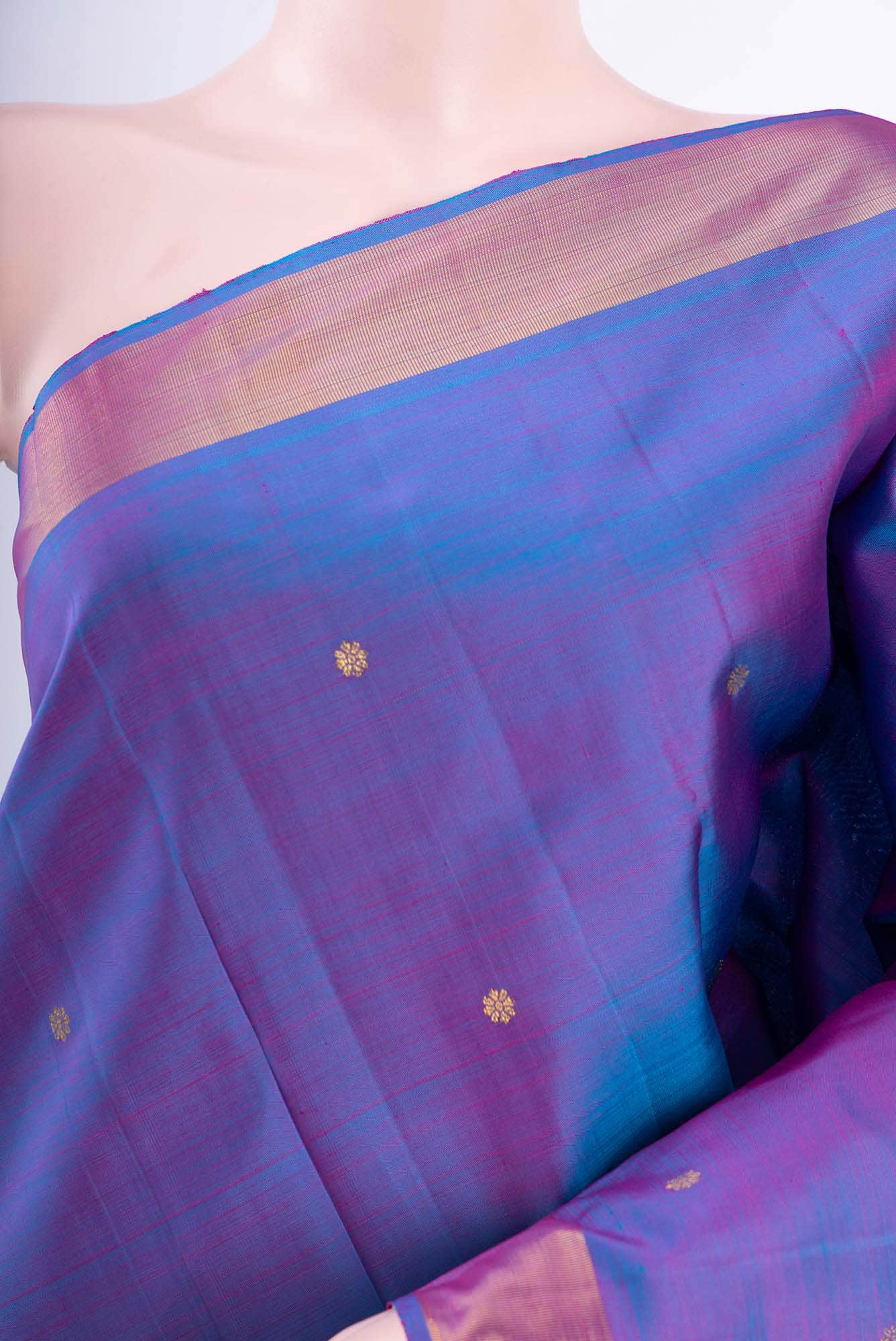 Blue Kanchipuram Saree