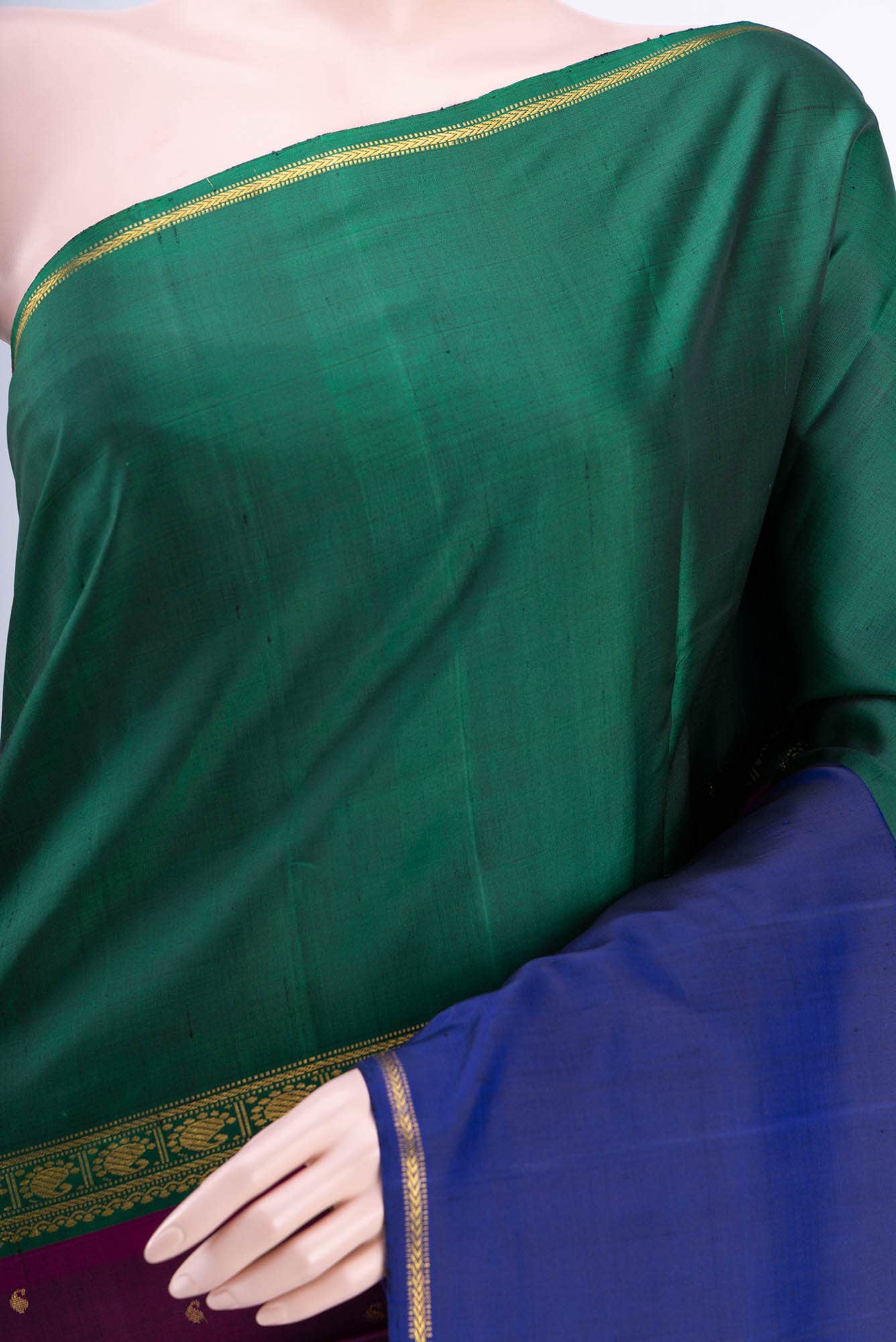 Magenta Kanchipuram Saree