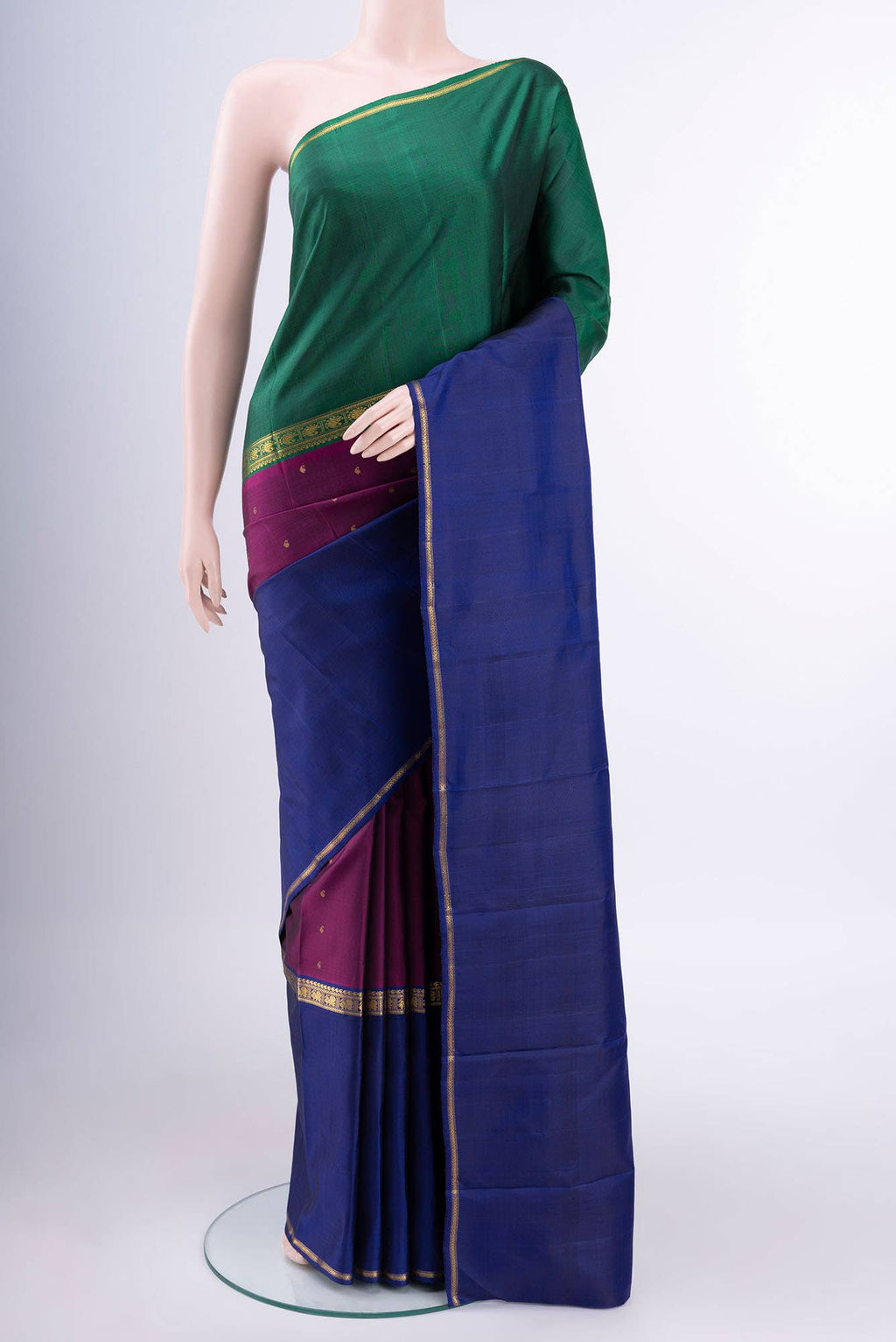 Magenta Kanchipuram Saree