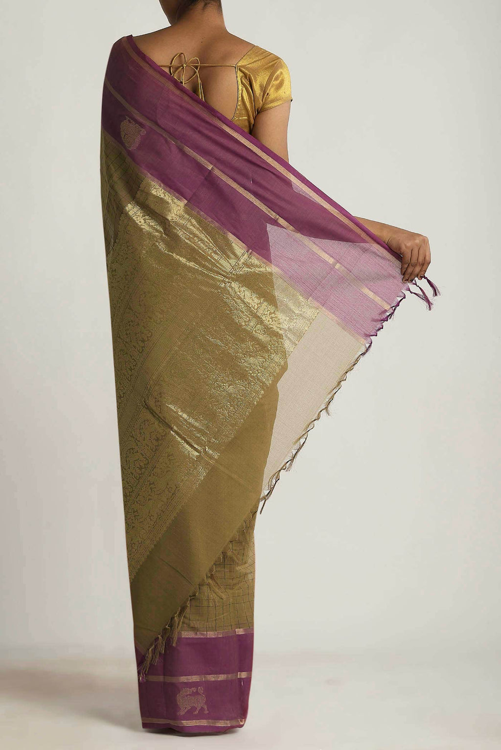 Green Kanchi Cotton Saree