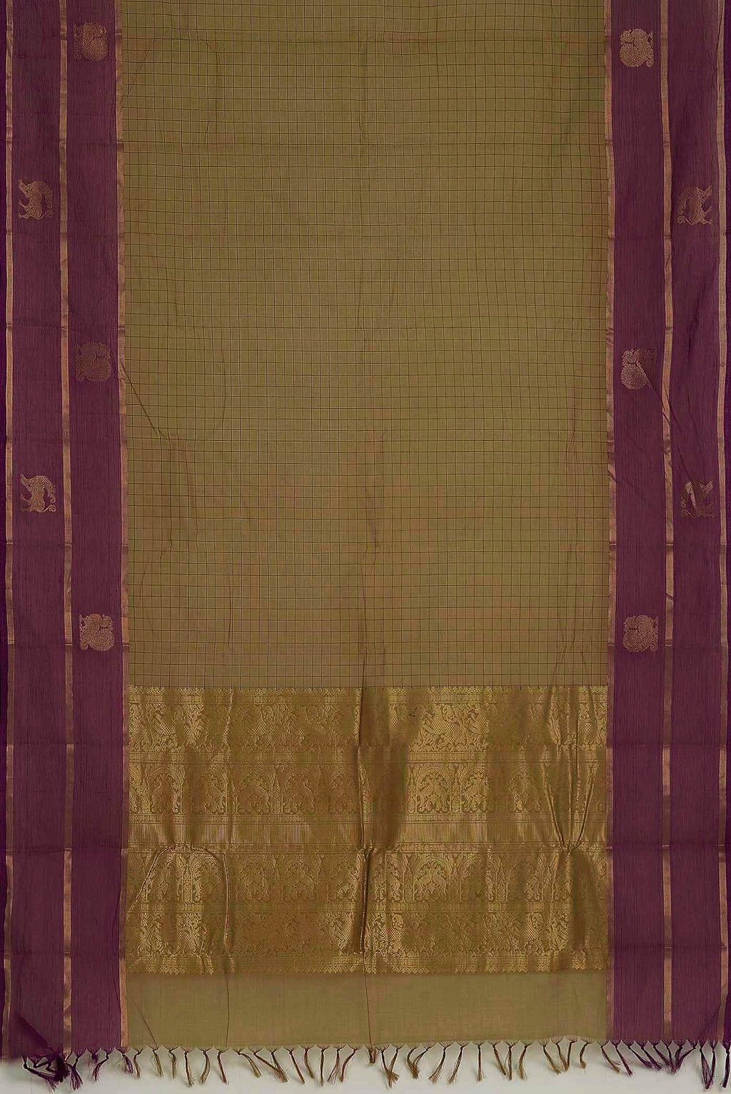 Green Kanchi Cotton Saree
