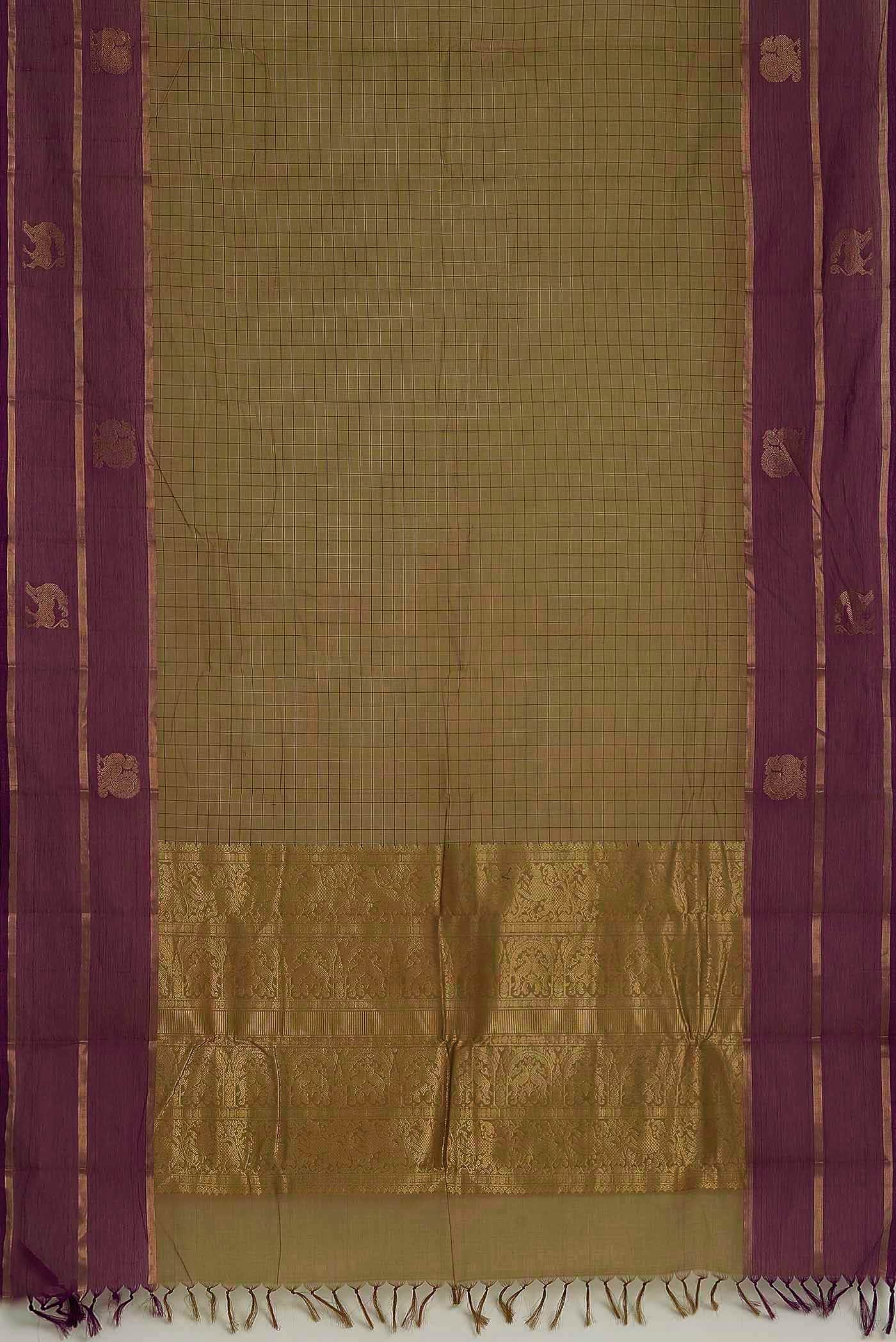 Green Kanchi Cotton Saree