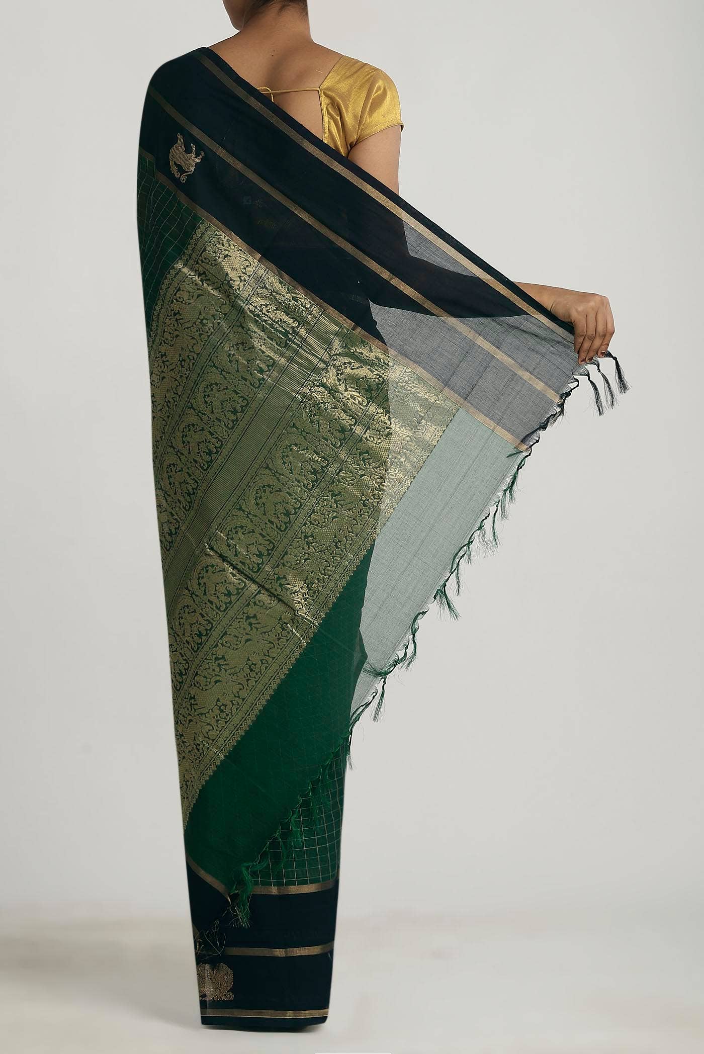 Green Kanchi Cotton Saree
