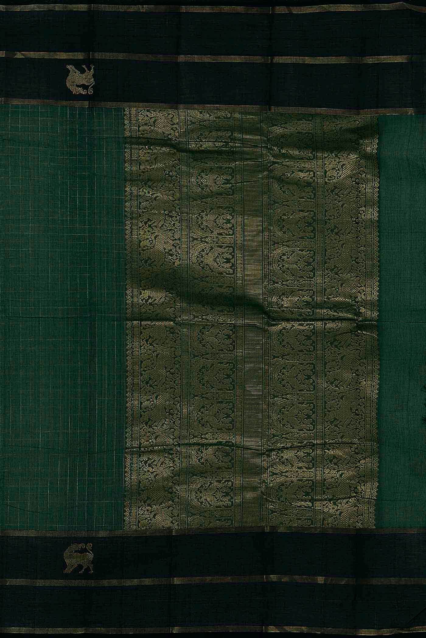 Green Kanchi Cotton Saree