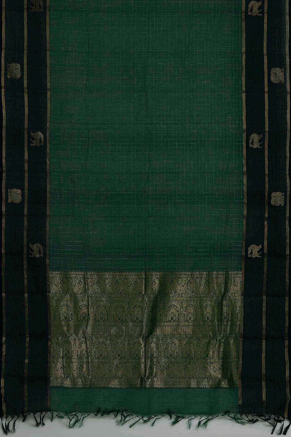 Green Kanchi Cotton Saree