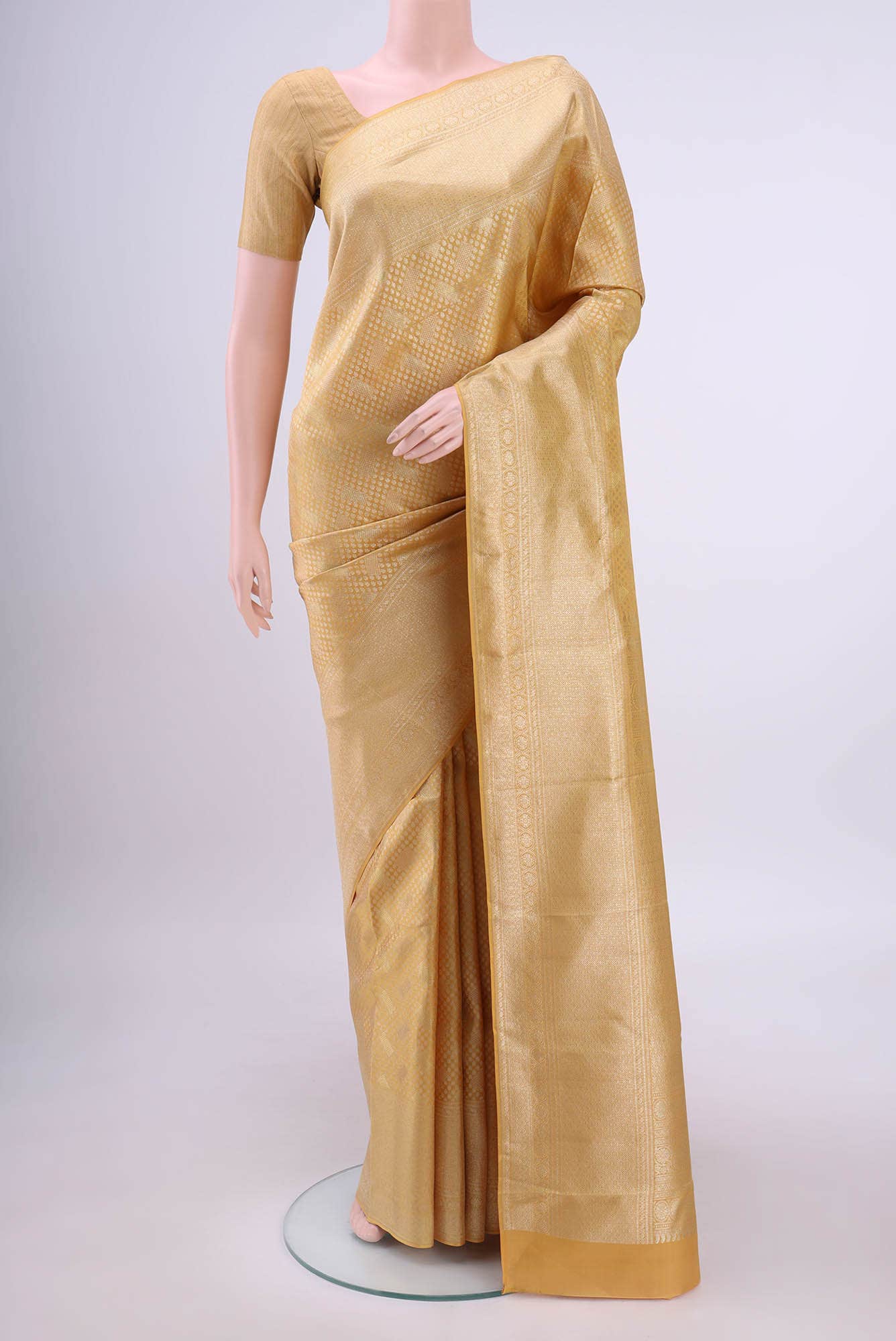 Gold Kanchipuram Saree