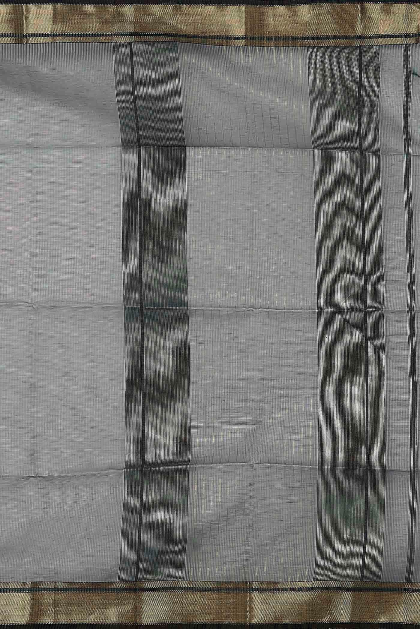 Grey Maheshwari Silk Cotton Saree
