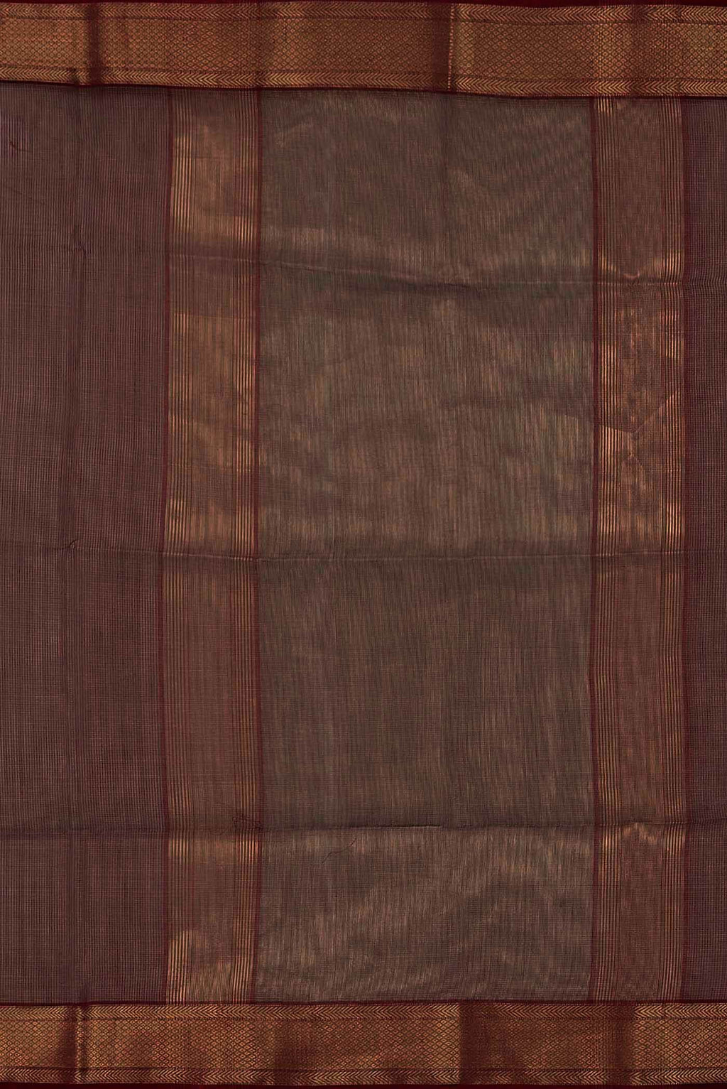 Brown Maheshwari Silk Cotton Saree