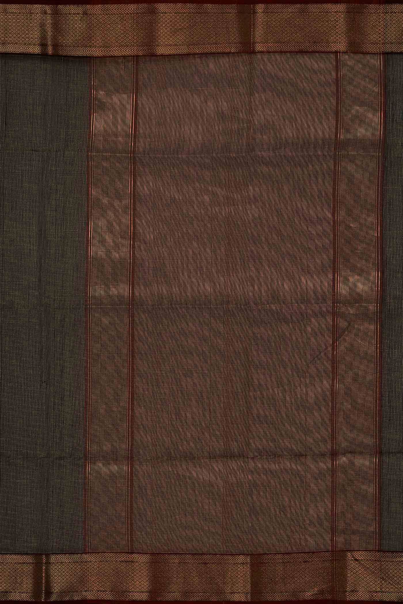 Black Maheshwari Silk Cotton Saree