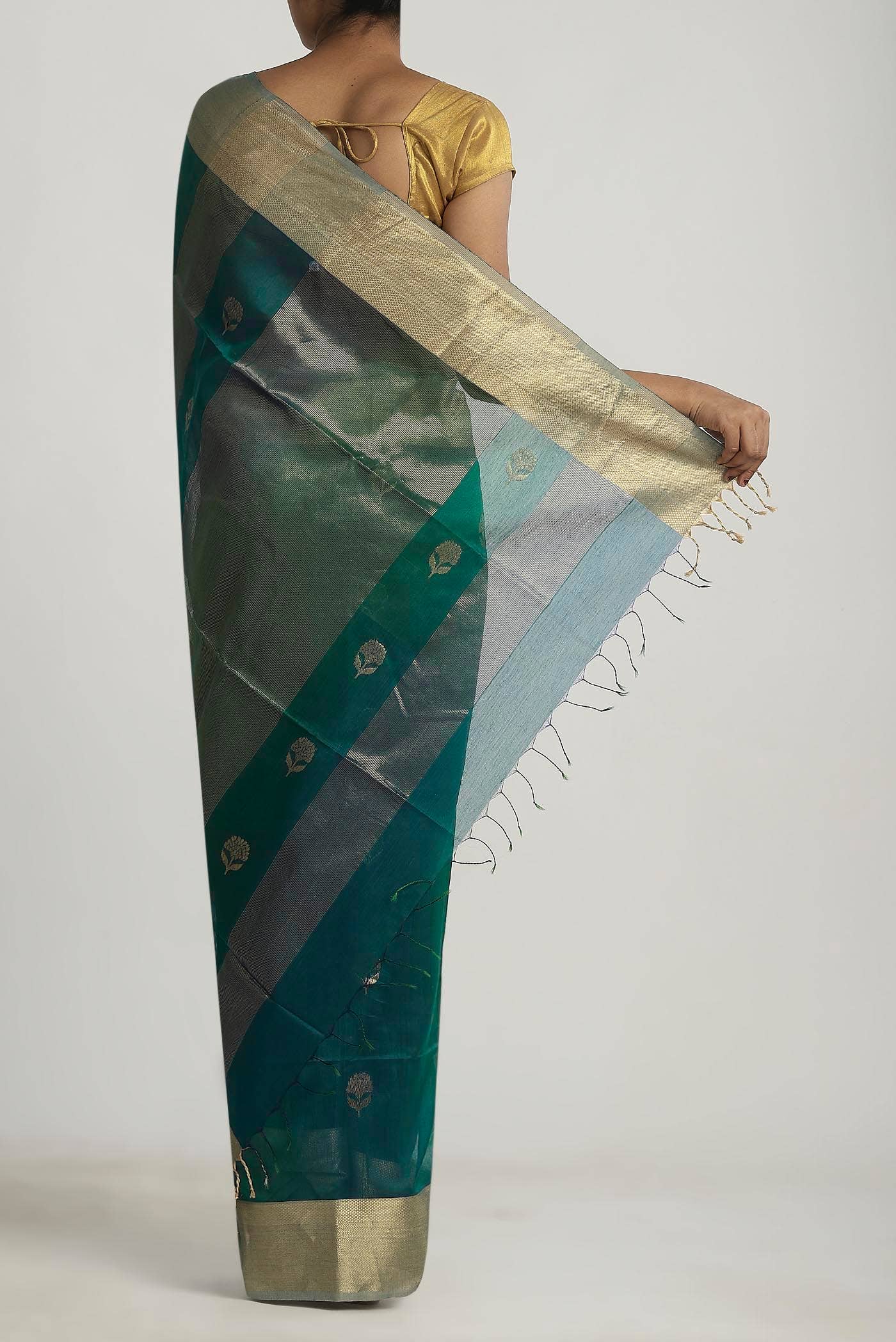 Multi Maheshwari Silk Cotton Saree