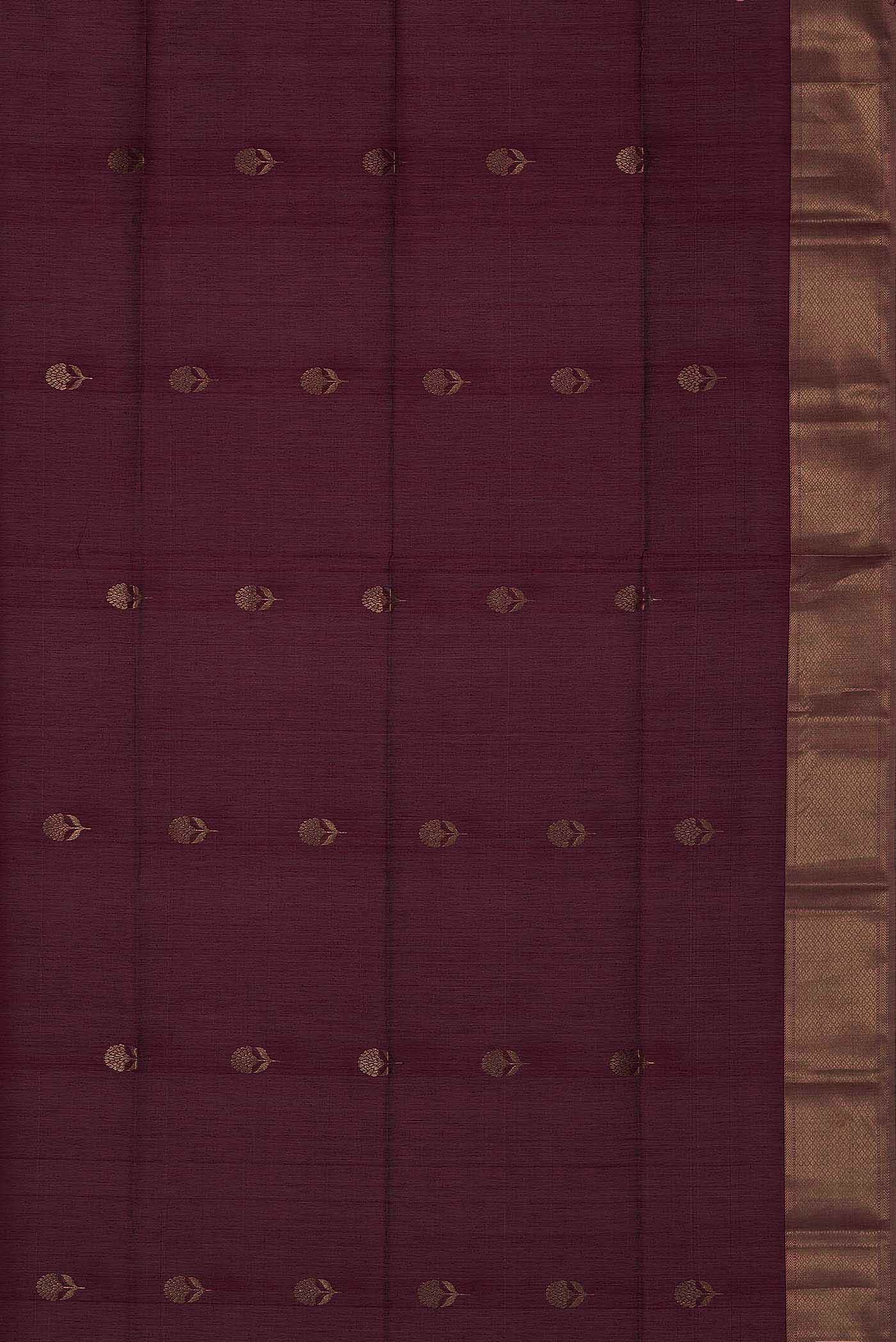 Magenta Maheshwari Silk Cotton Saree