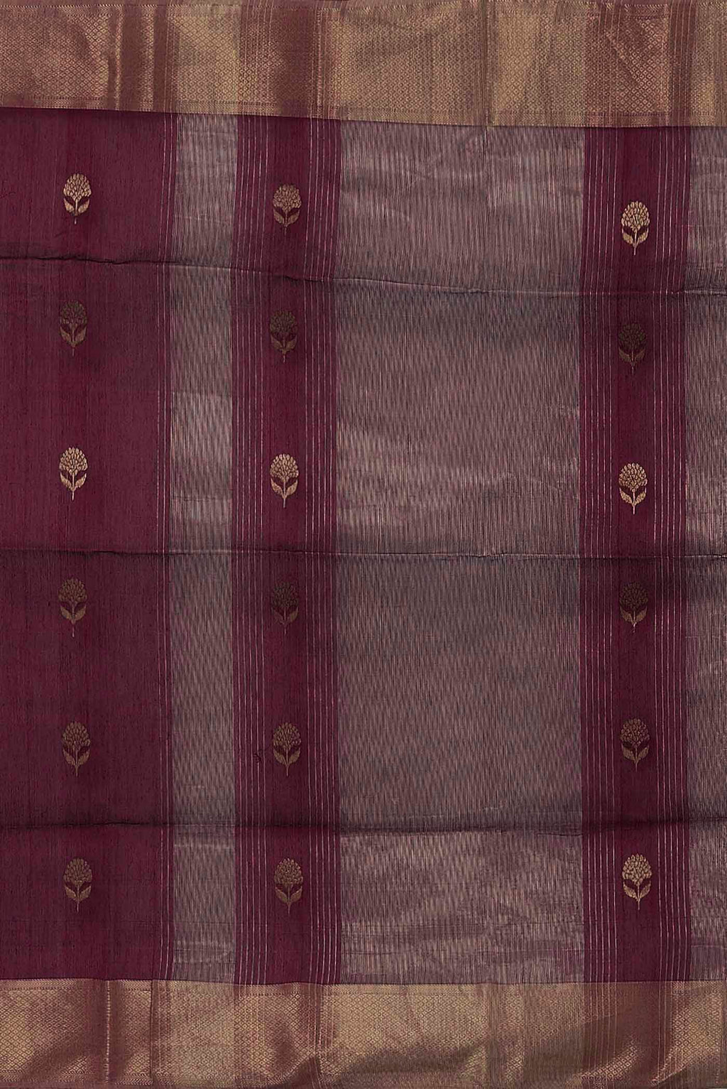 Magenta Maheshwari Silk Cotton Saree