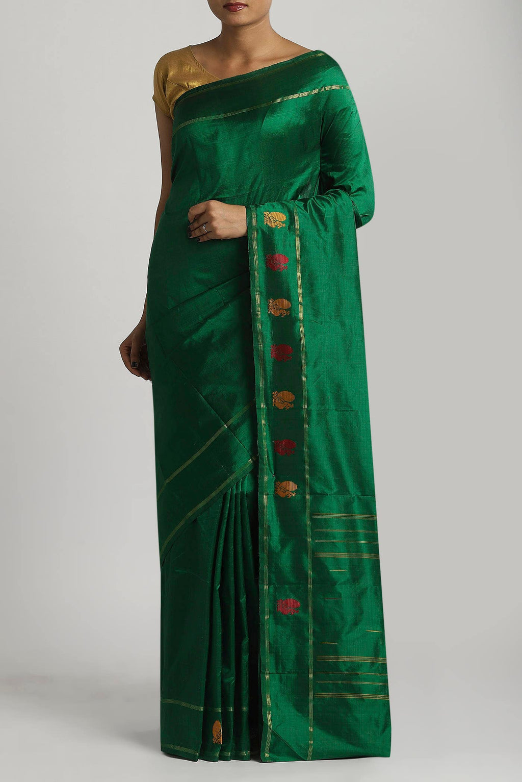 Green Kanchipuram Silk Saree