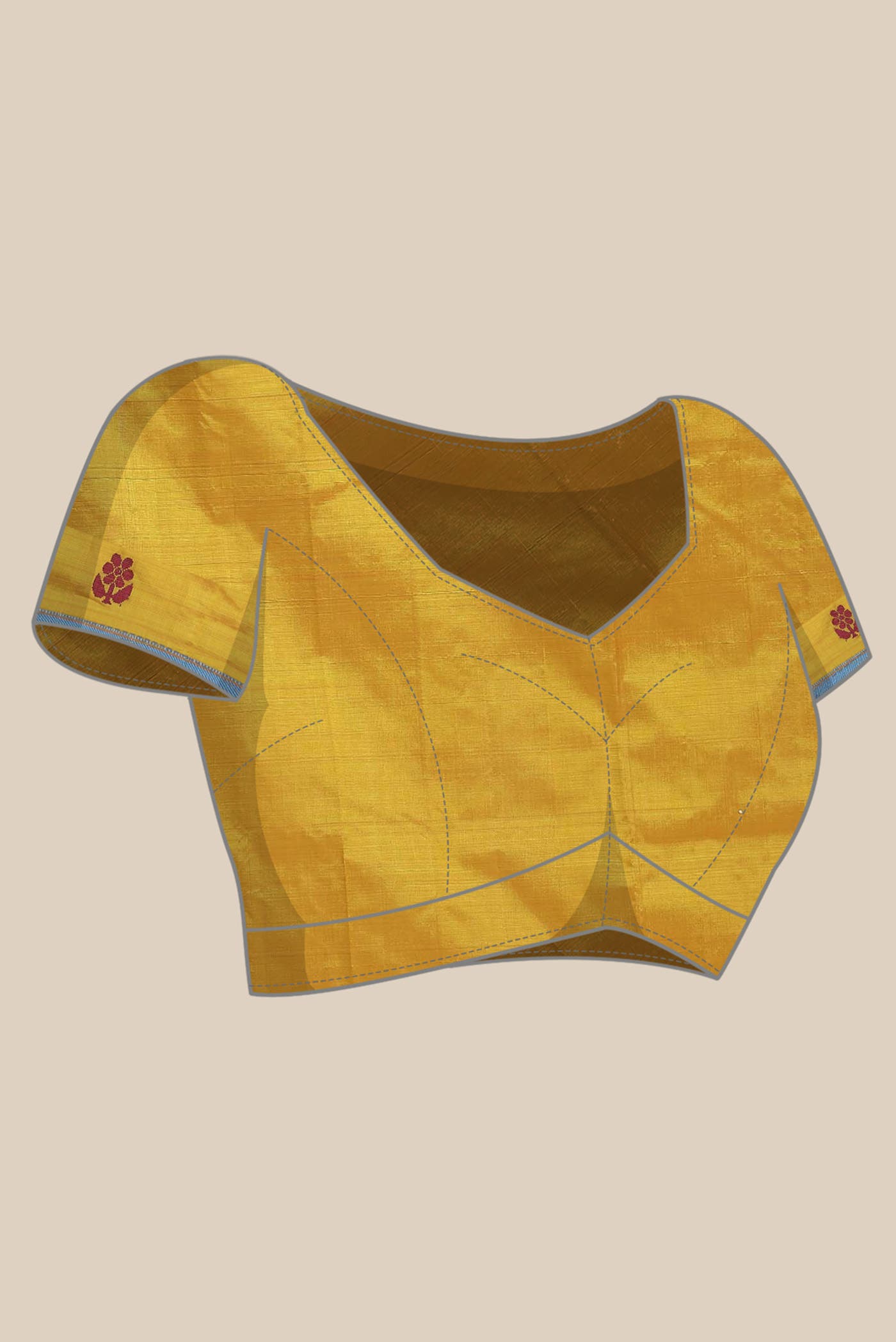 Yellow Kanchipuram Silk Saree