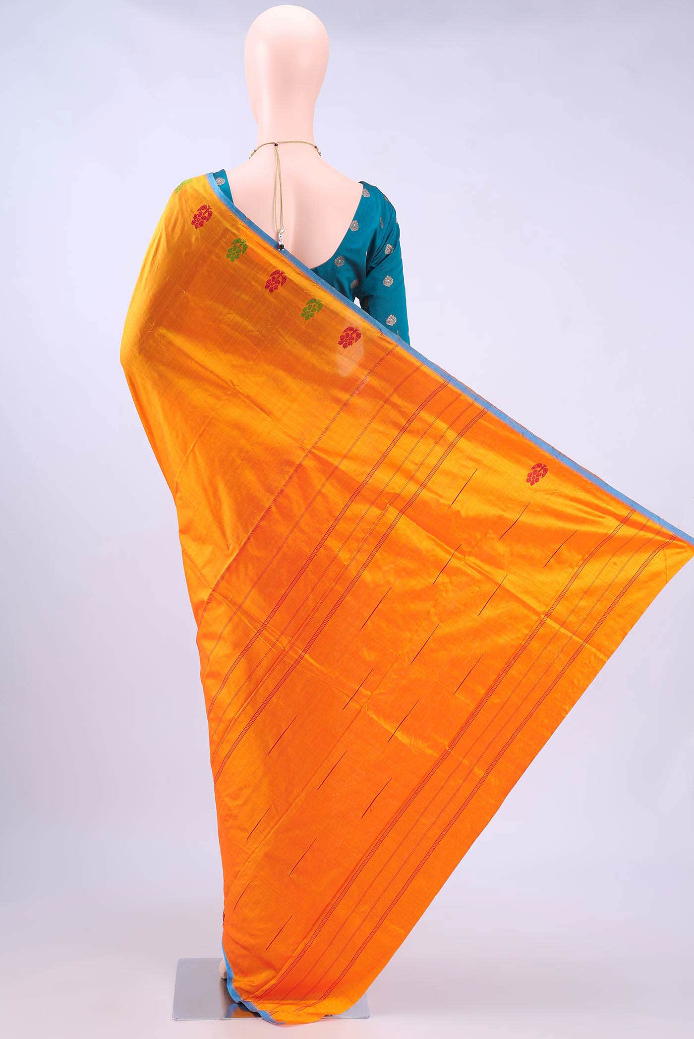 Yellow Kanchipuram Silk Saree