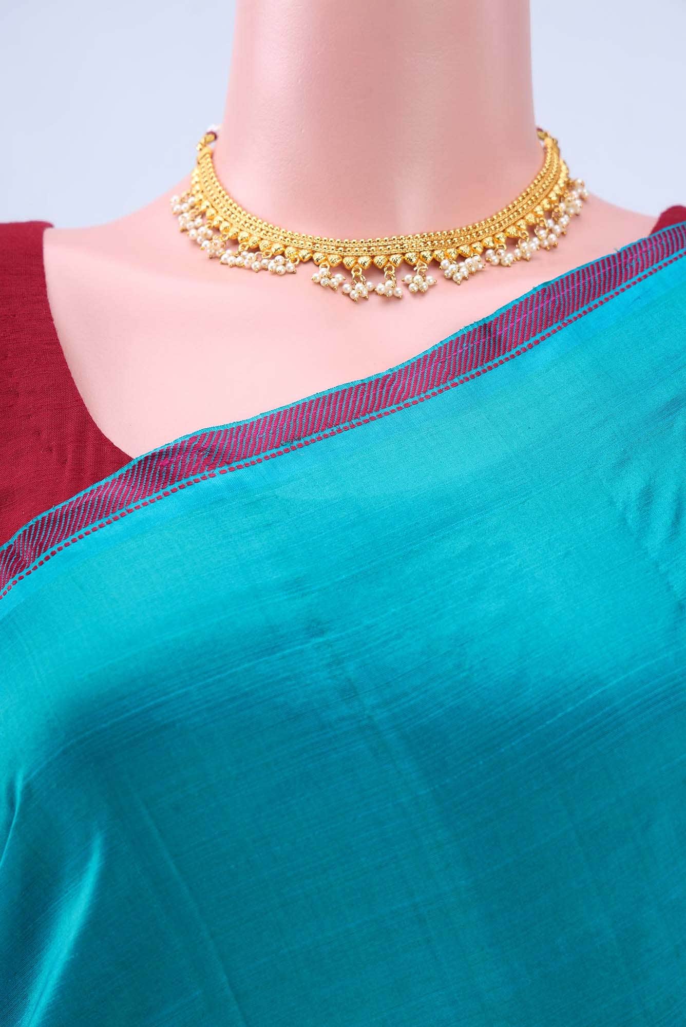 Blue Kanchipuram Silk Saree