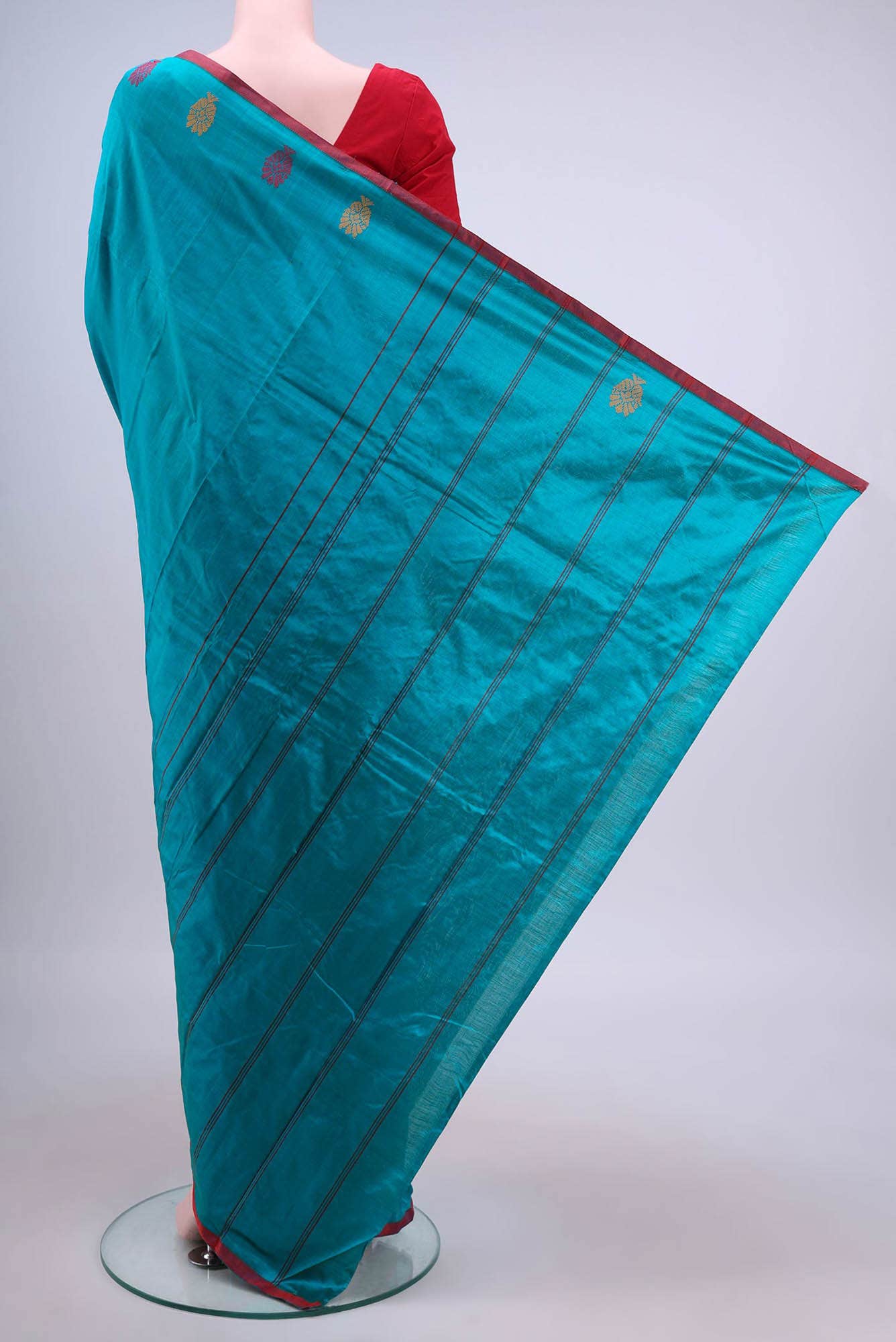Blue Kanchipuram Silk Saree