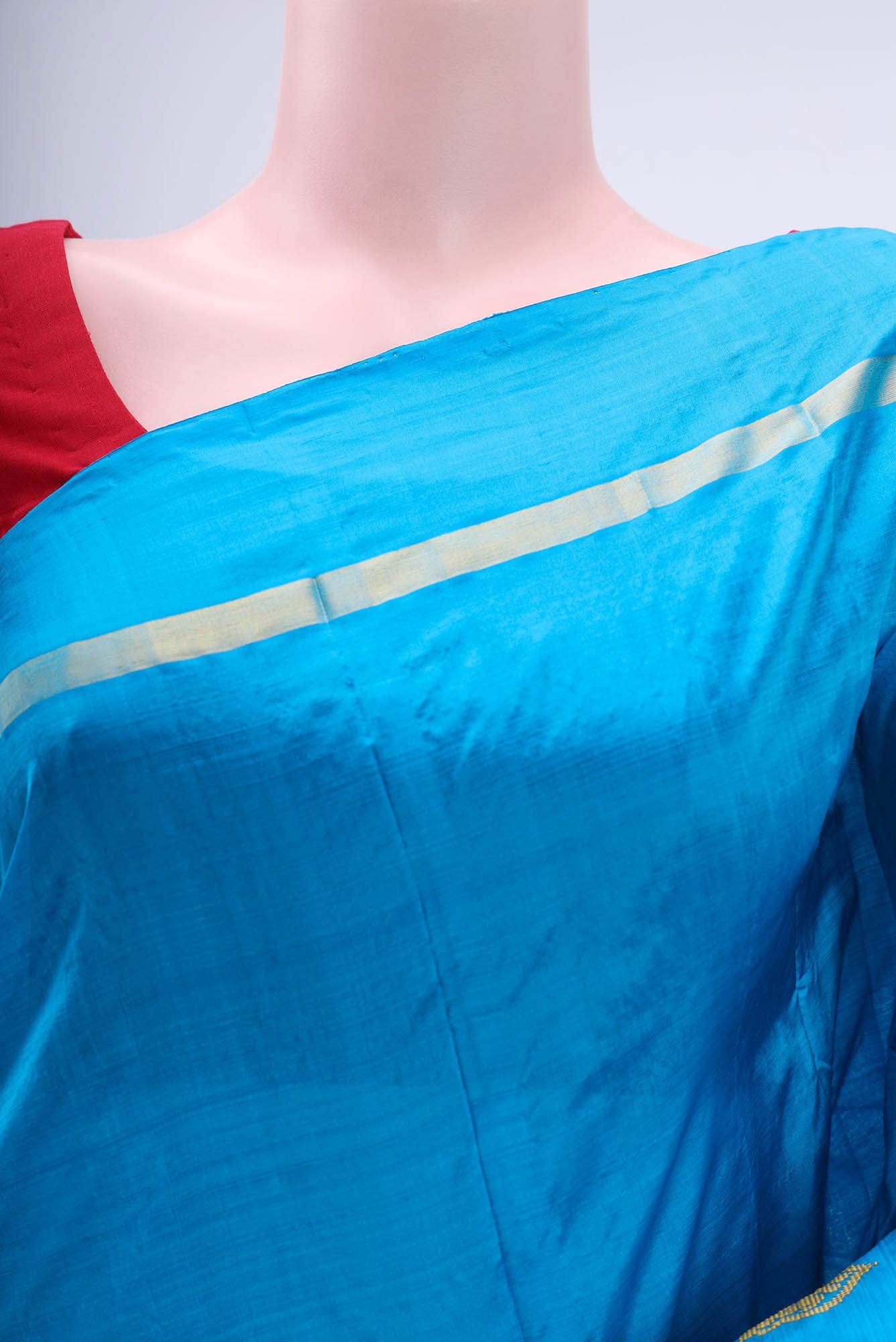 Blue Kanchipuram Silk Saree