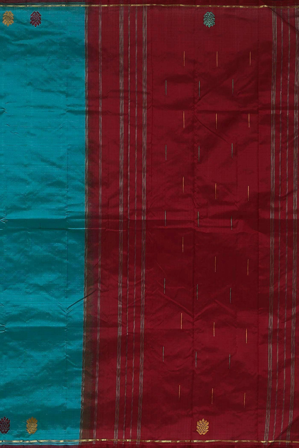 Blue Kanchipuram Silk Saree