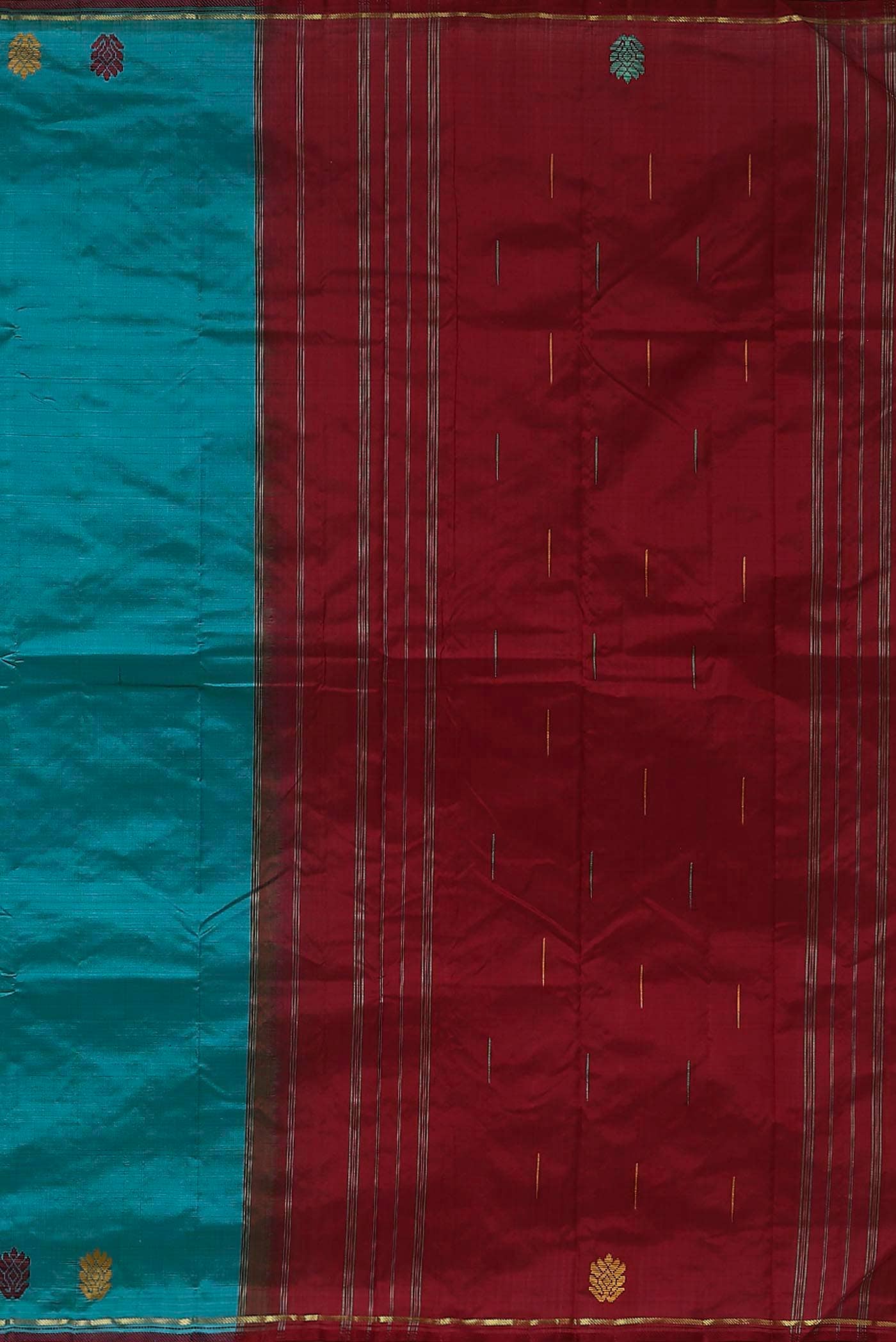 Blue Kanchipuram Silk Saree