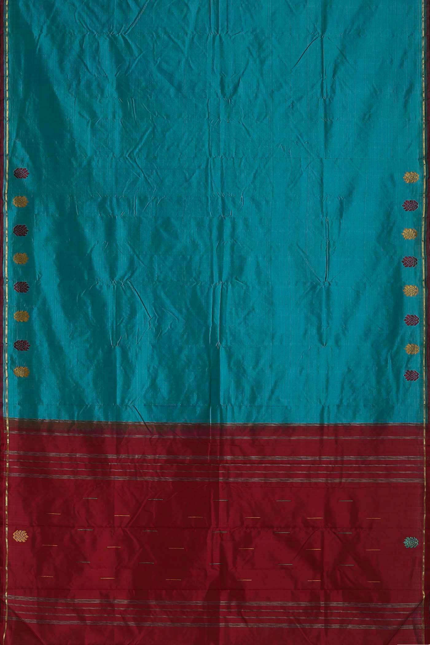 Blue Kanchipuram Silk Saree