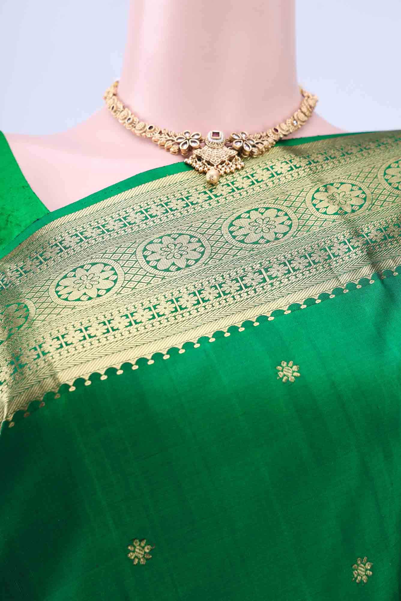 Green Kanchipuram Saree