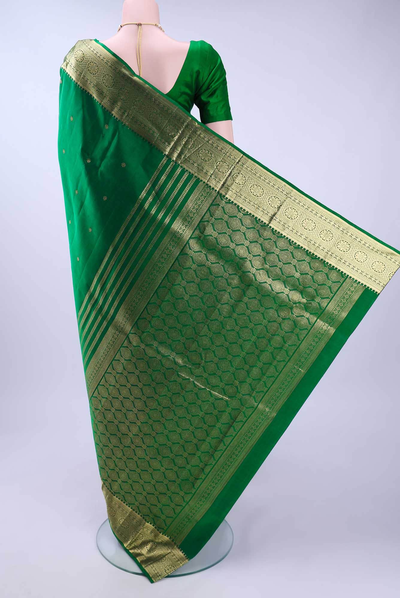 Green Kanchipuram Saree