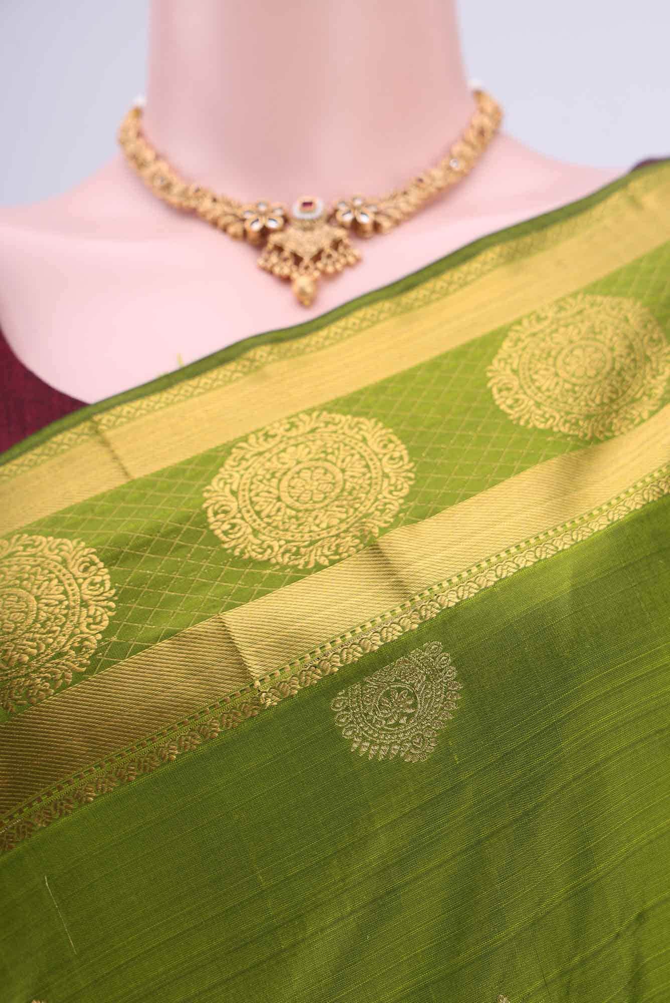 Dark Blue Blended Bangalore Silk Saree