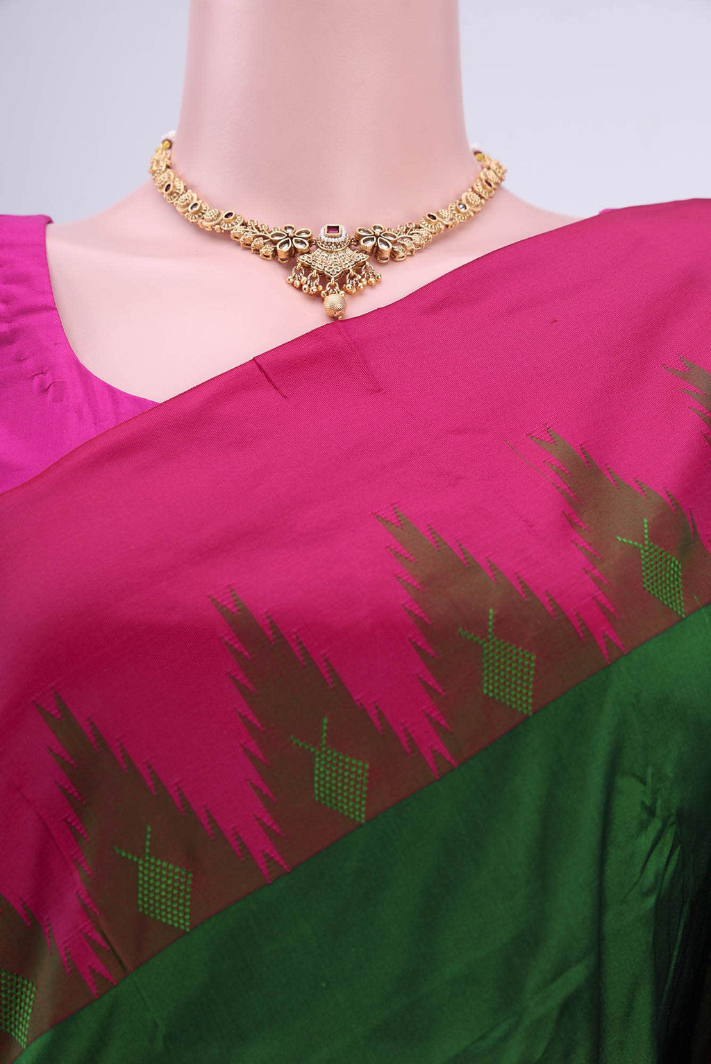 Green Blended Bangalore Silk Saree
