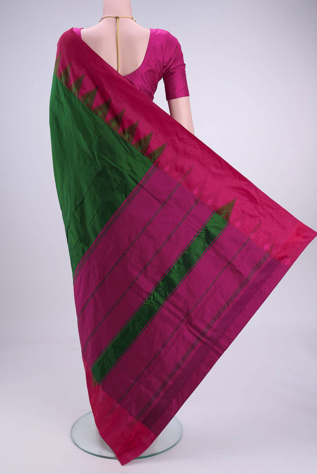 Green Blended Bangalore Silk Saree