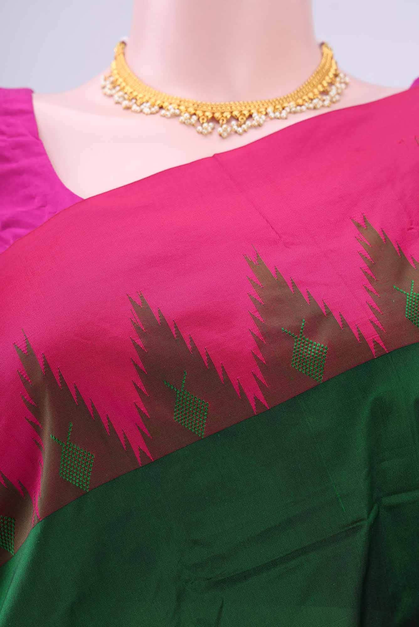 Green Blended Bangalore Silk - kadyal Saree
