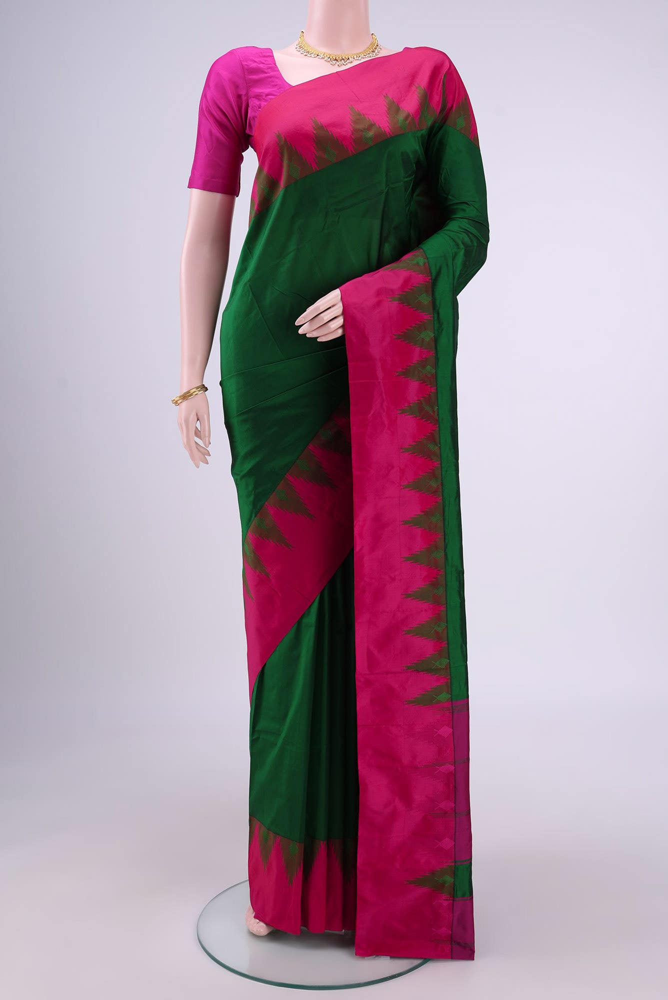 Green Blended Bangalore Silk - kadyal Saree