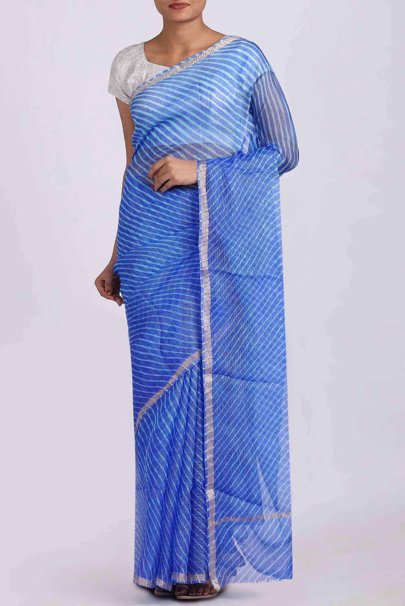 Blue Kota Silk Saree