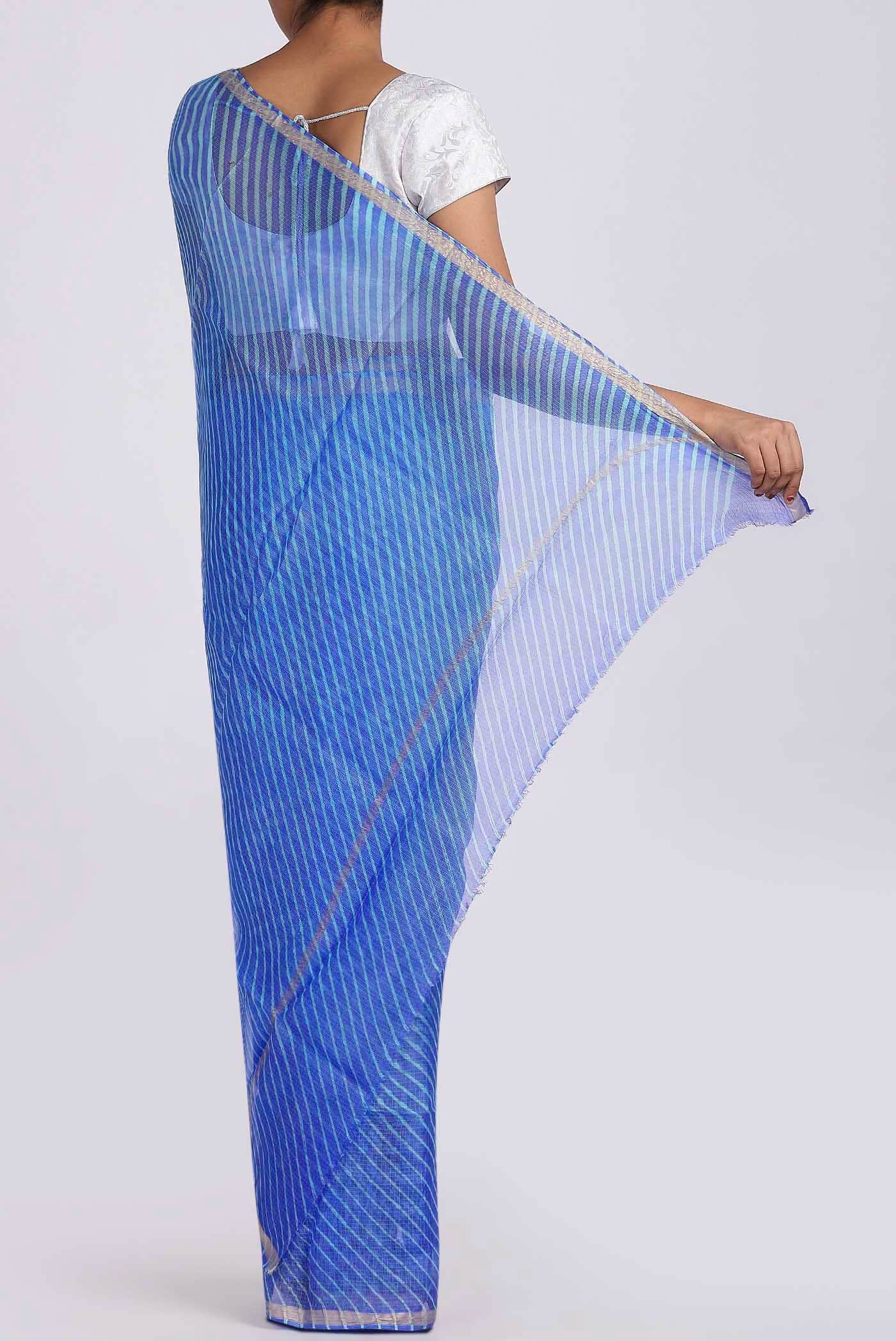 Blue Kota Silk Saree