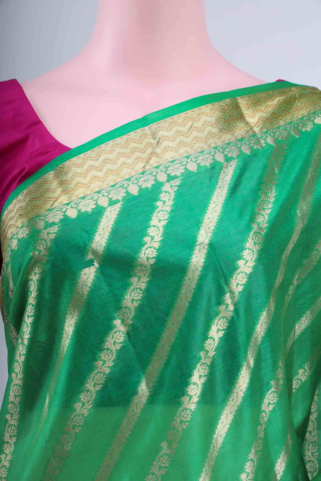 Green Banarasi Saree