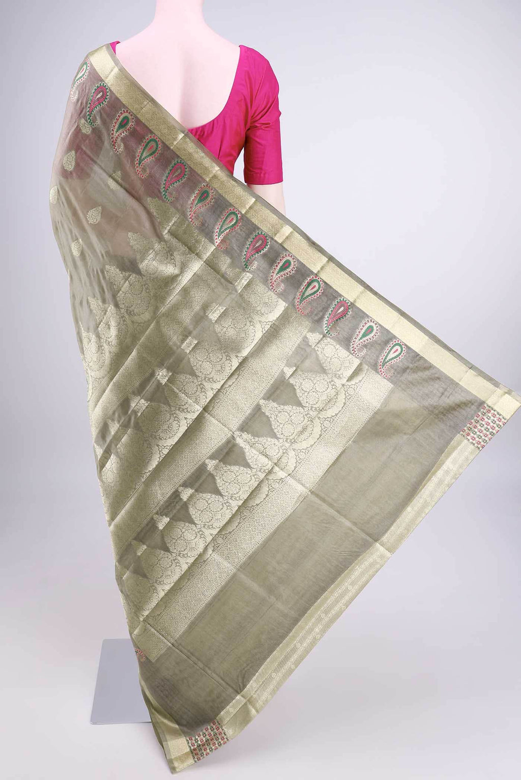 Beige Banarasi Saree