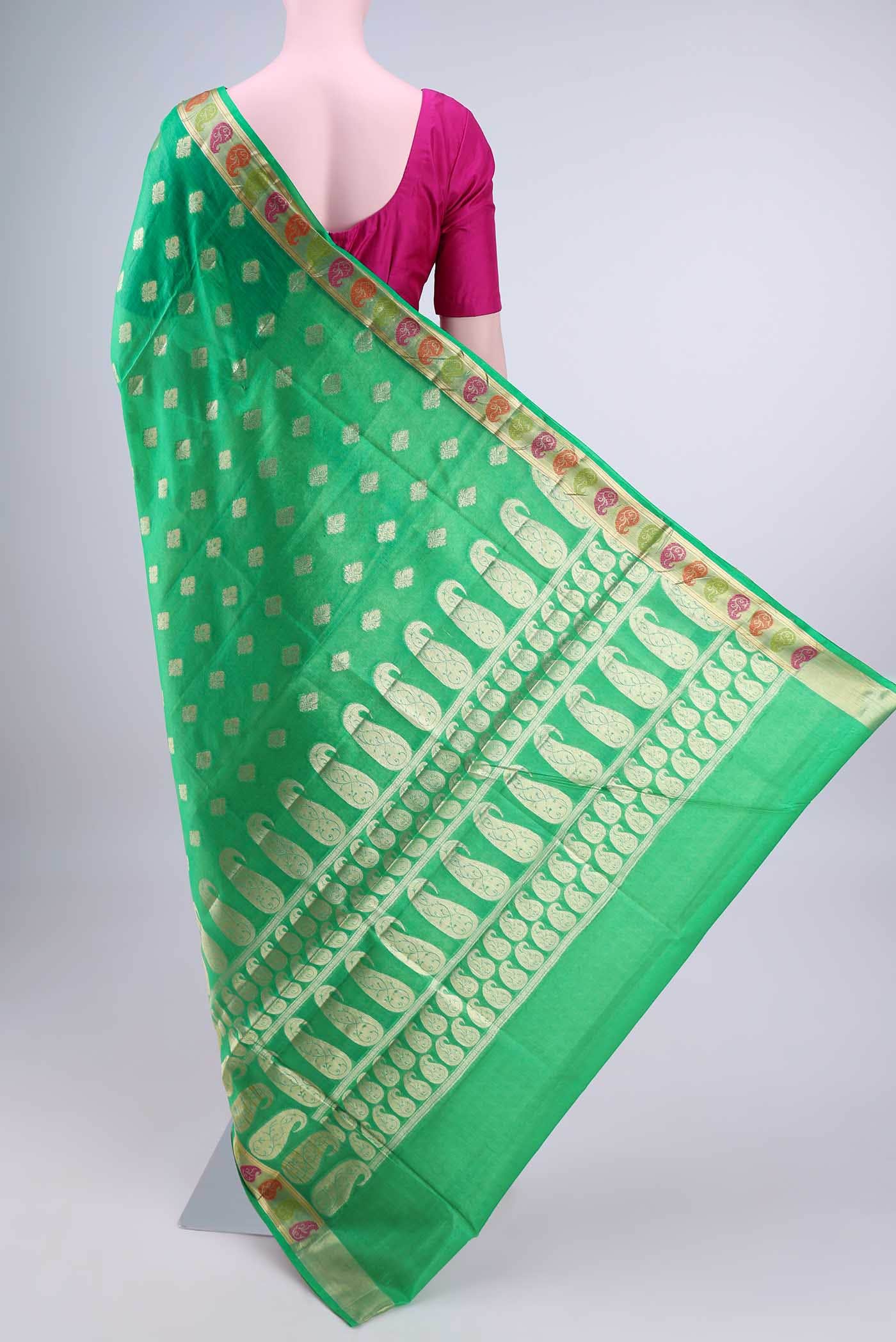 Green Banarasi Saree