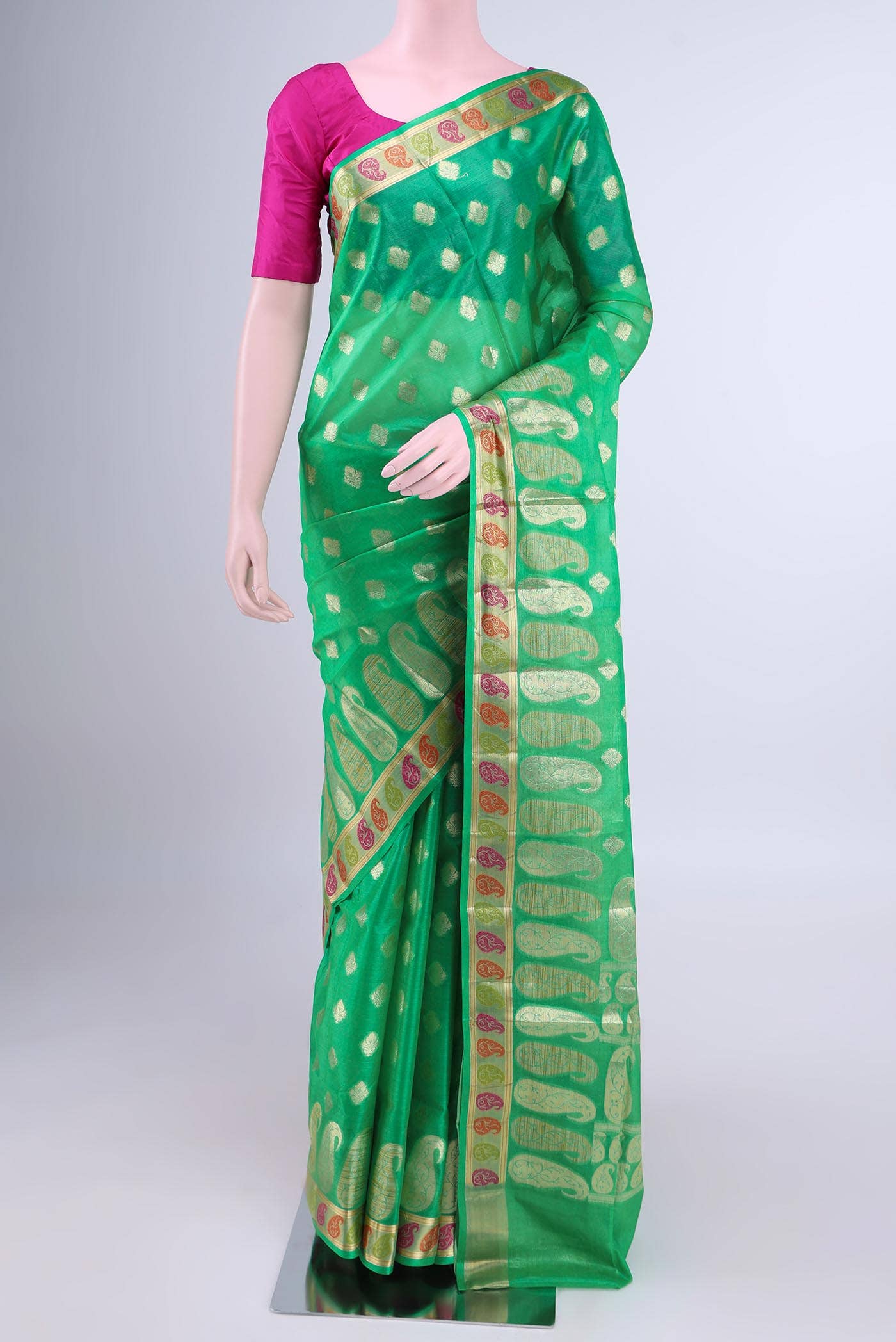 Green Banarasi Saree