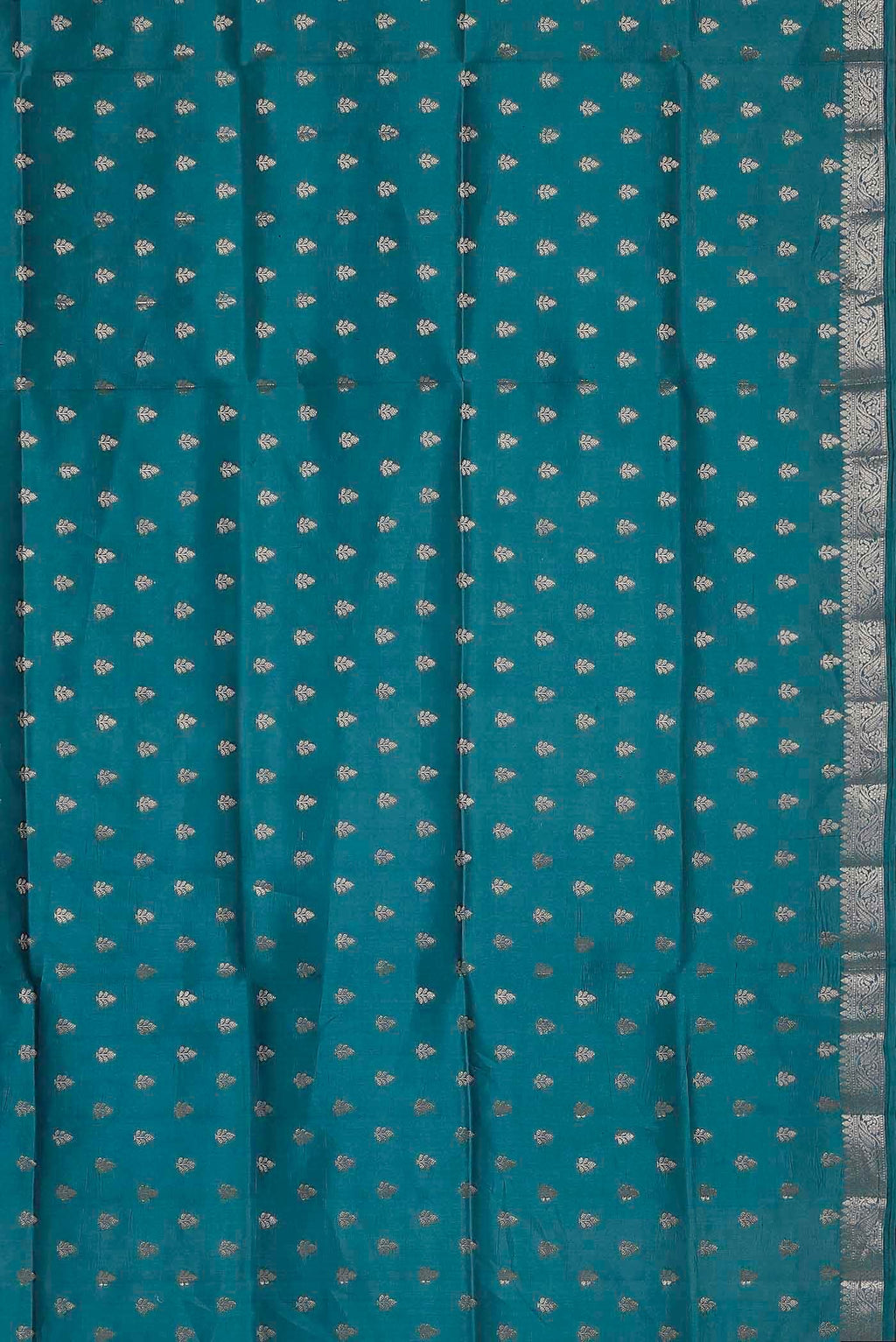 Blue Banarasi Raw Silk Saree