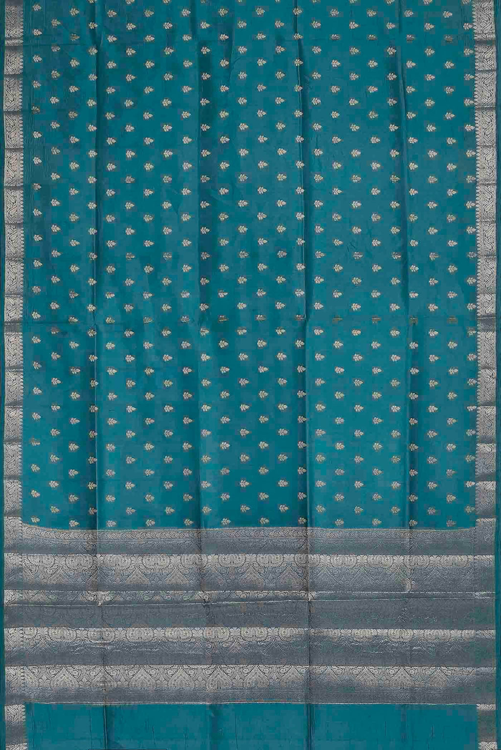 Blue Banarasi Raw Silk Saree