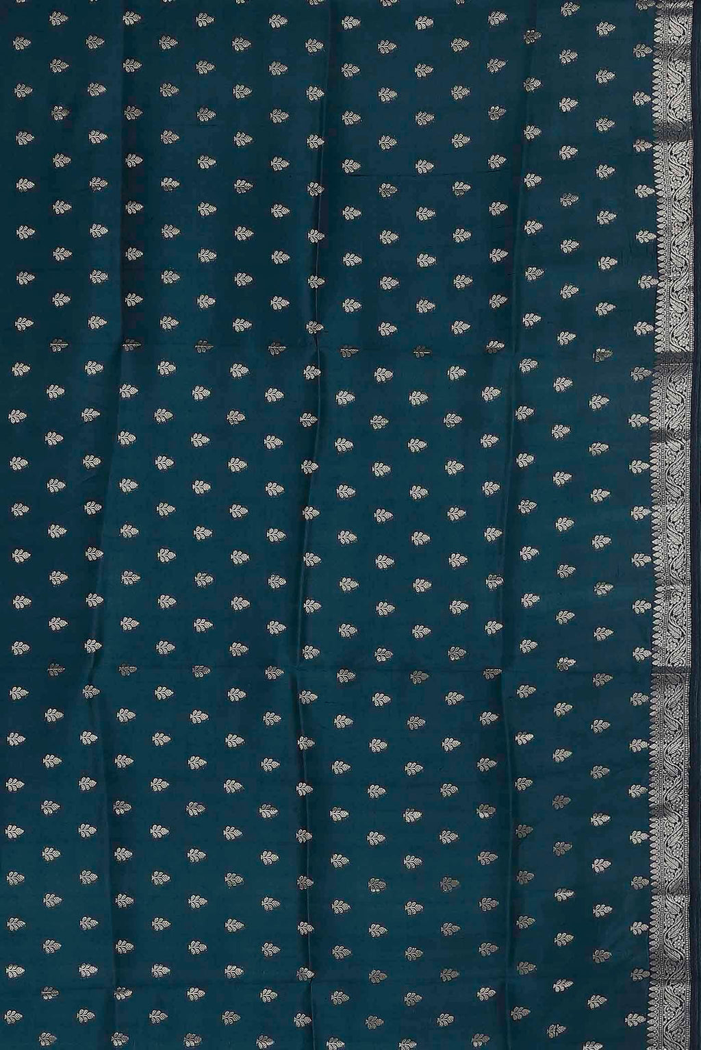 Blue Banarasi Raw Silk Saree