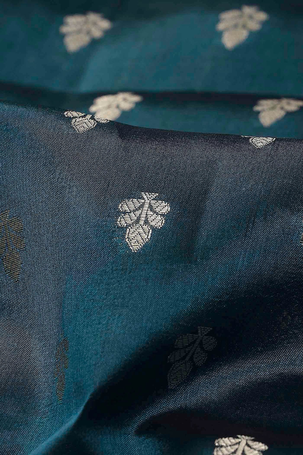 Blue Banarasi Raw Silk Saree