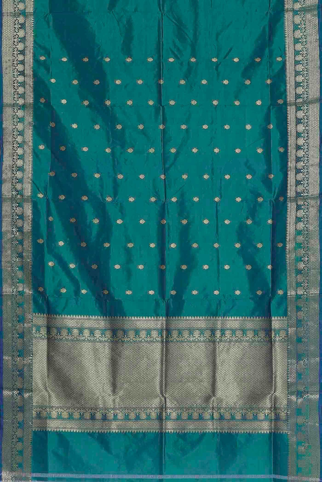 Blue Banarasi Katan Silk Saree