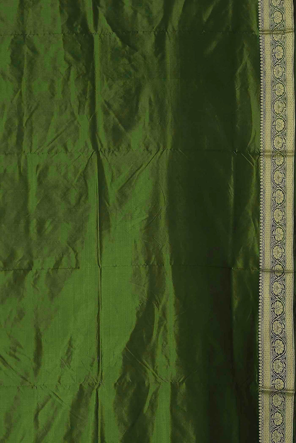 Green Banarasi Katan Silk Saree