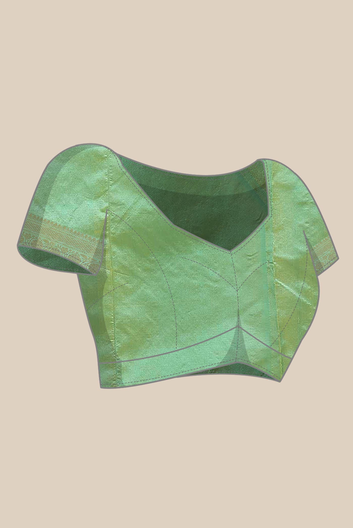 Green Banarasi Katan Silk Saree