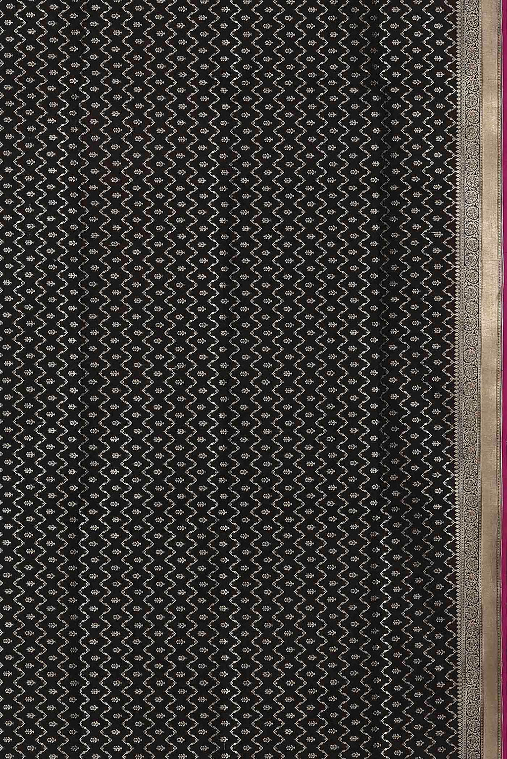 Black Banarasi Silk Saree