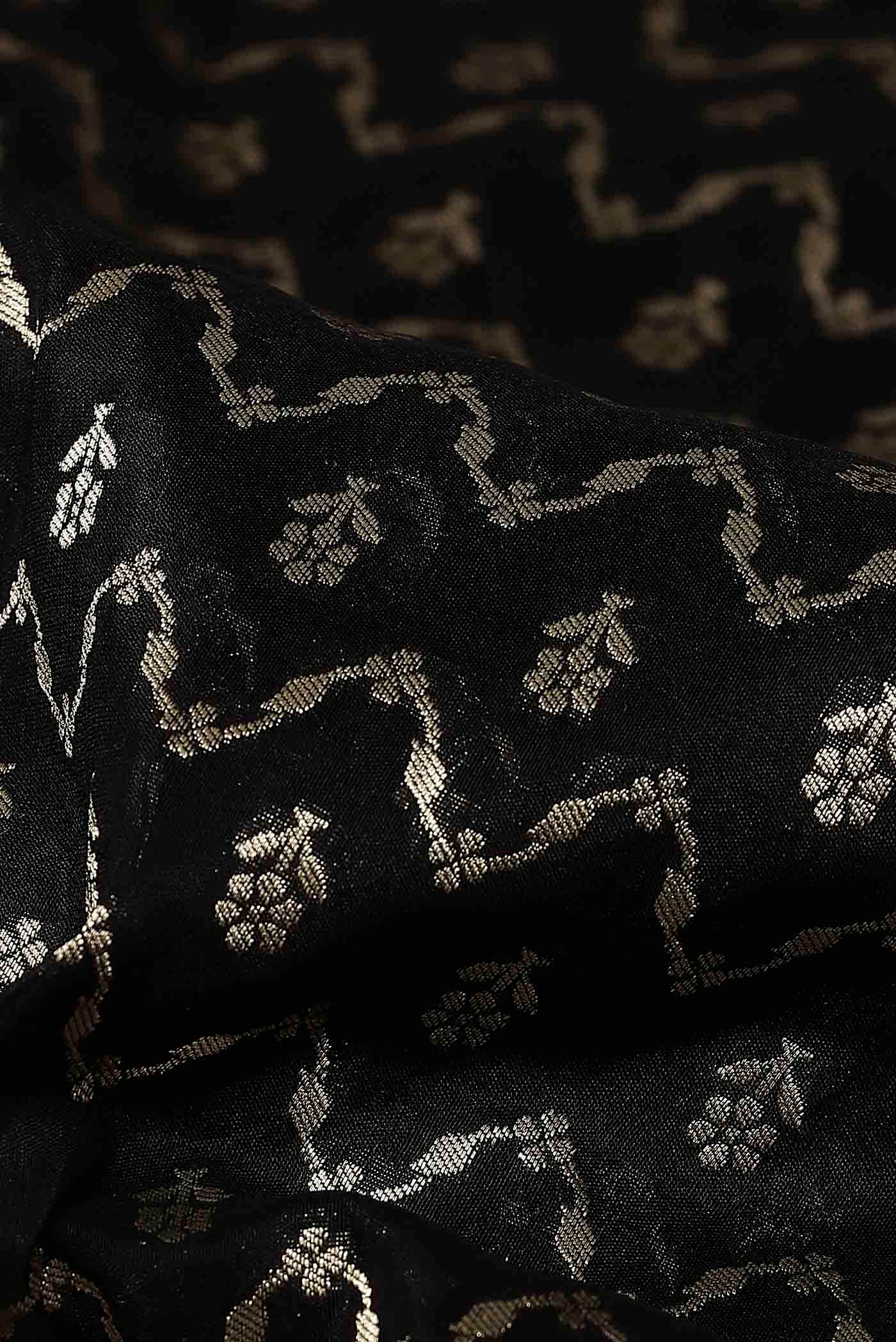Black Banarasi Silk Saree